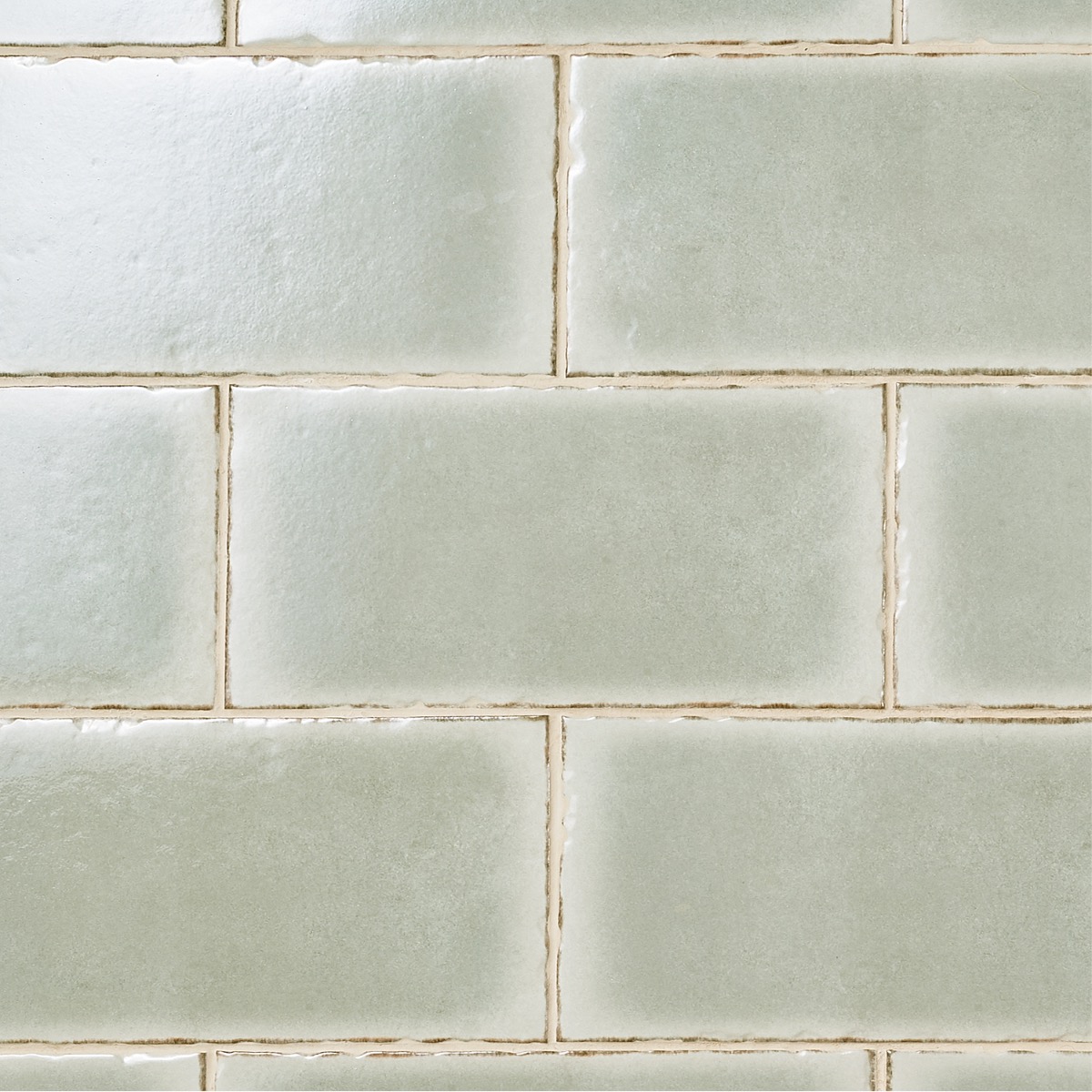 Baylight Sage Green 6"x12" Glossy Porcelain Subway Tile