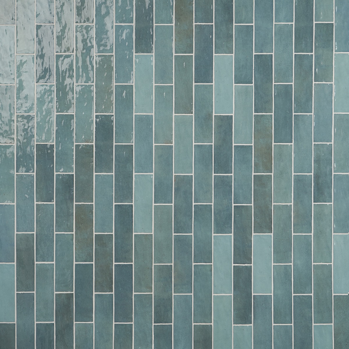 Serena Aqua Blue 3x8 Glossy Ceramic Subway Tile