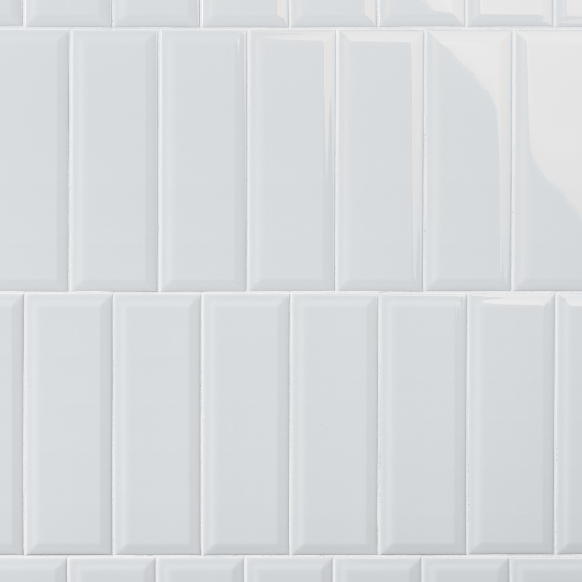 Beverly Ice Blue 4x12 Beveled Glossy Ceramic Subway Tile