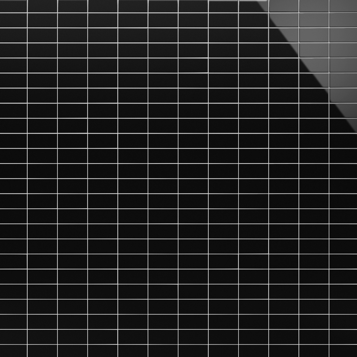 Market Street Black 3X6 Polished Porcelain Tile