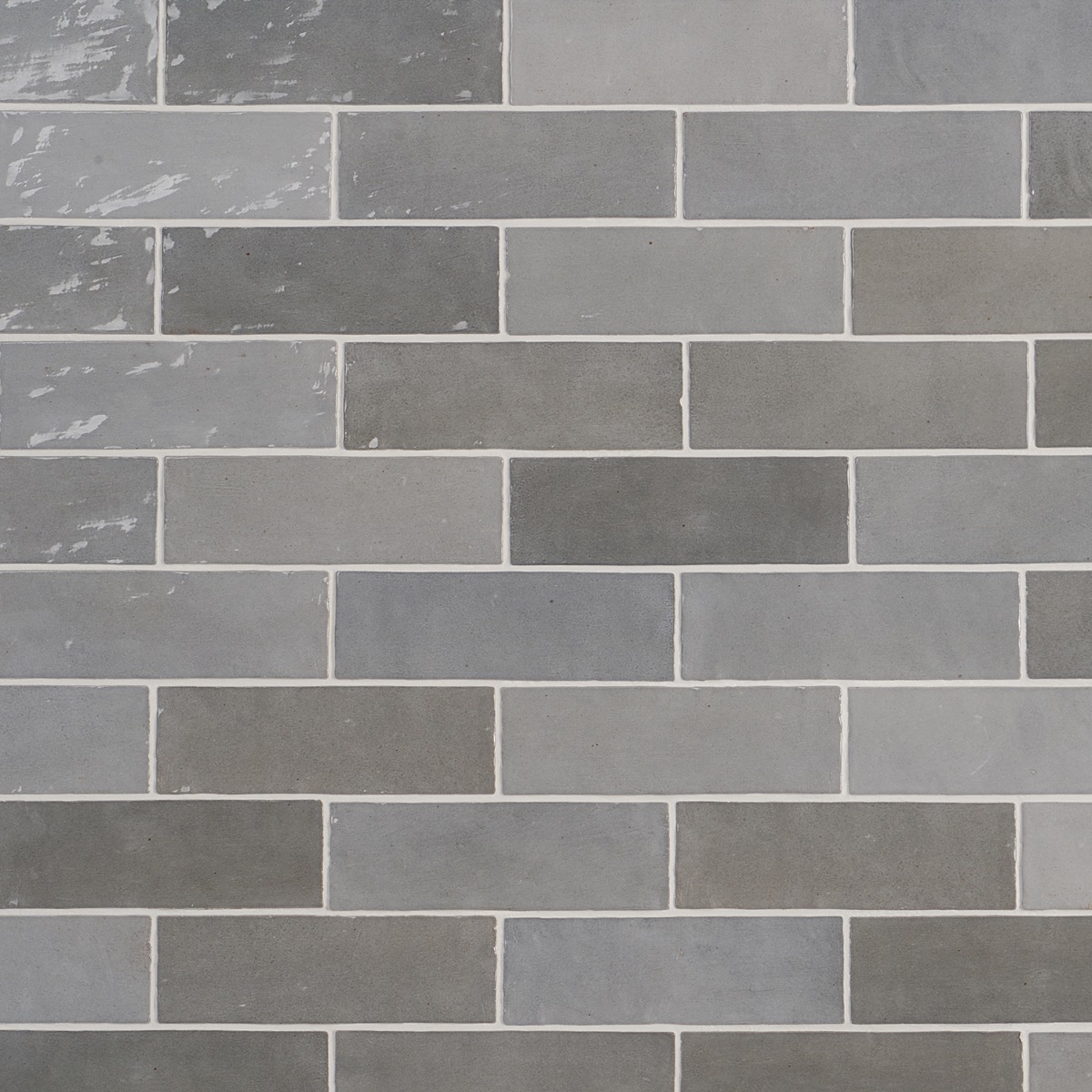 Serena Gray 3x8 Glossy Ceramic Subway Tile