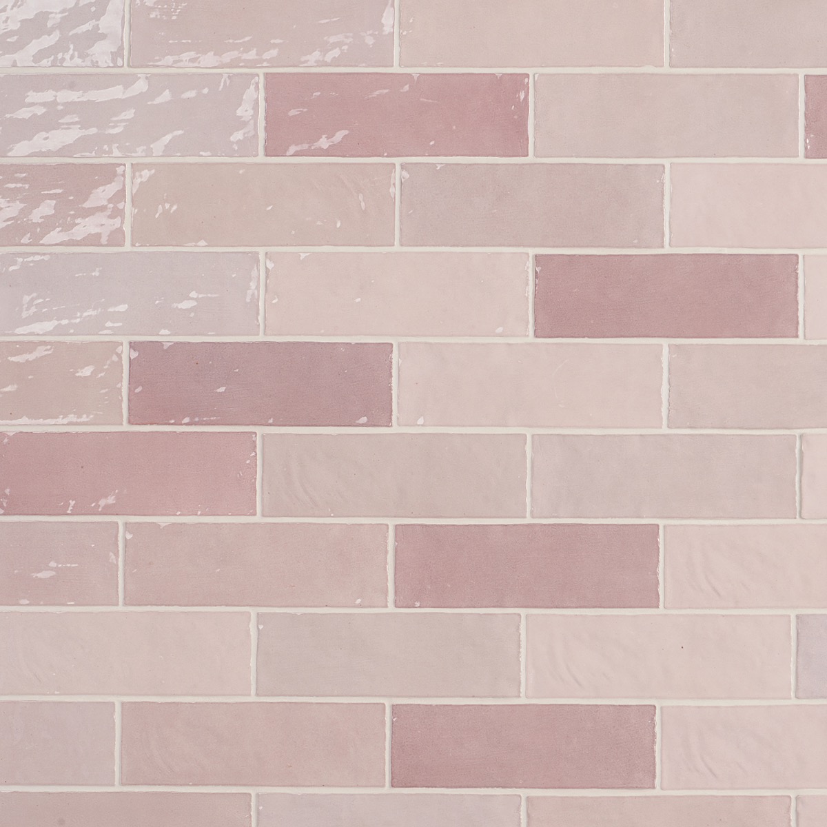 Serena Pink 3x8 Glossy Ceramic Subway Tile