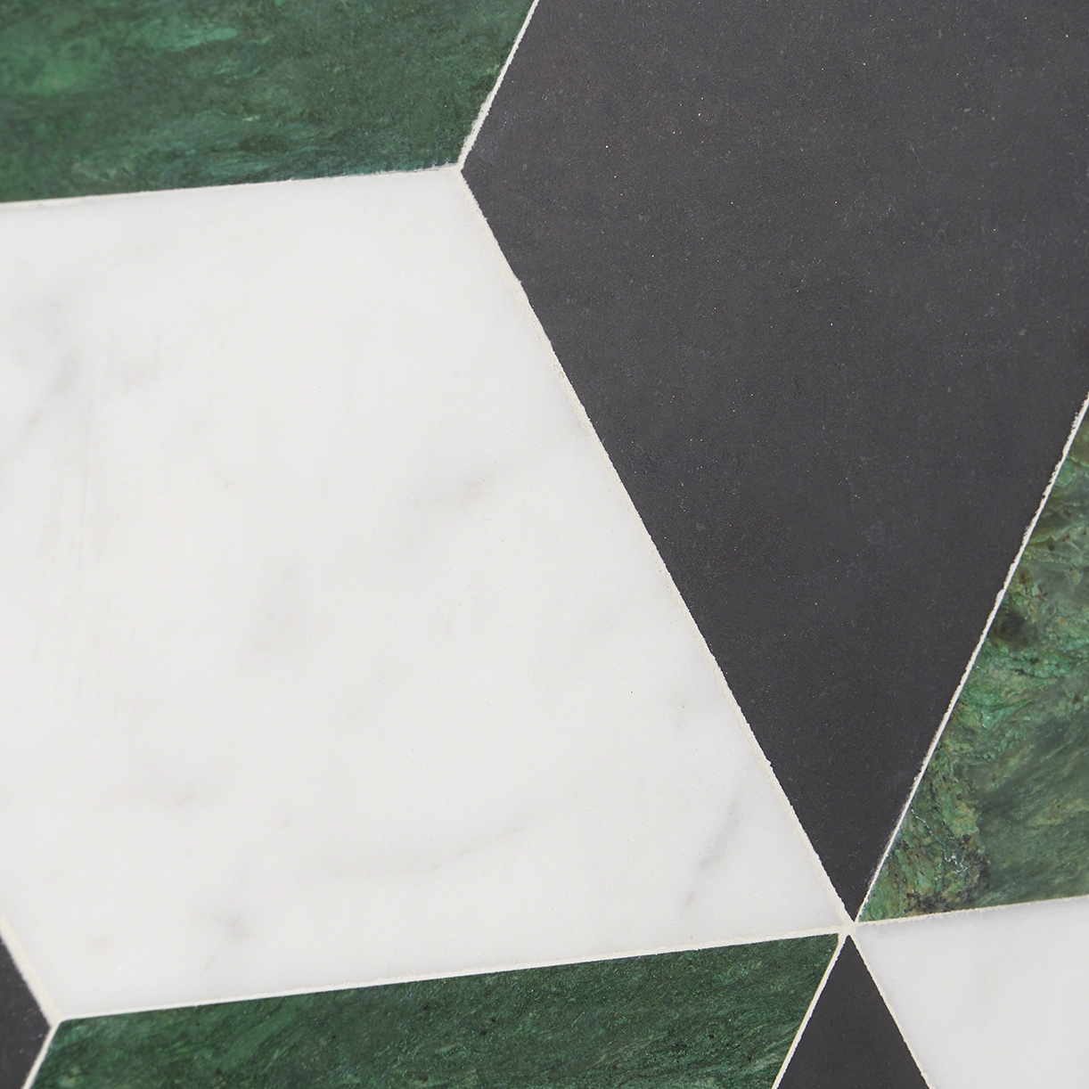 Pari Verde Green 8x9 Polished Marble Mosaic Tile