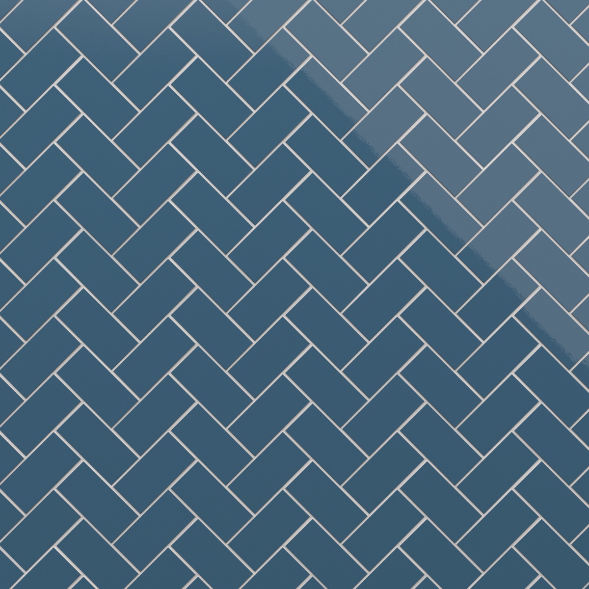 Market Street Blue 3x6 Polished Porcelain Tile