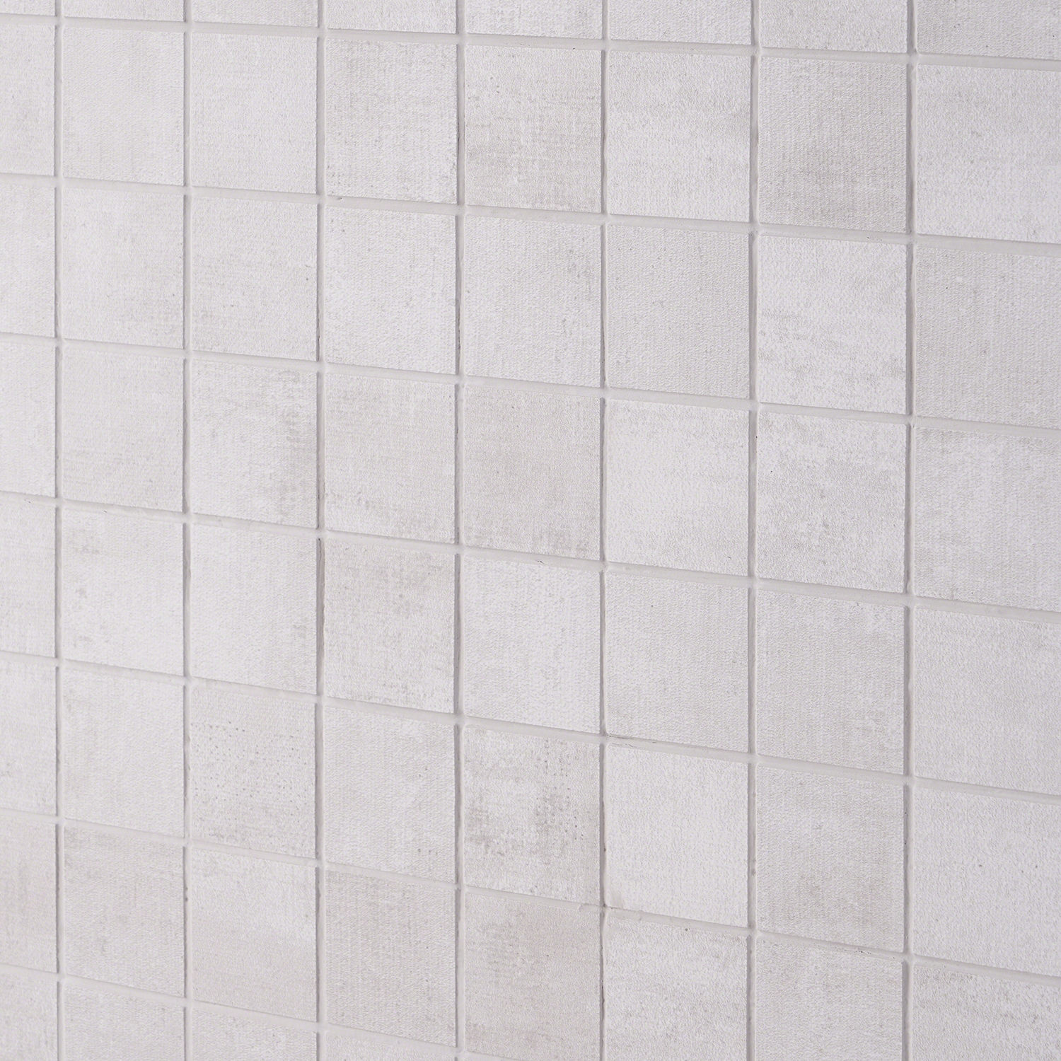 Runway Blanc Light Gray 2x2 Matte Porcelain Mosaic Tile