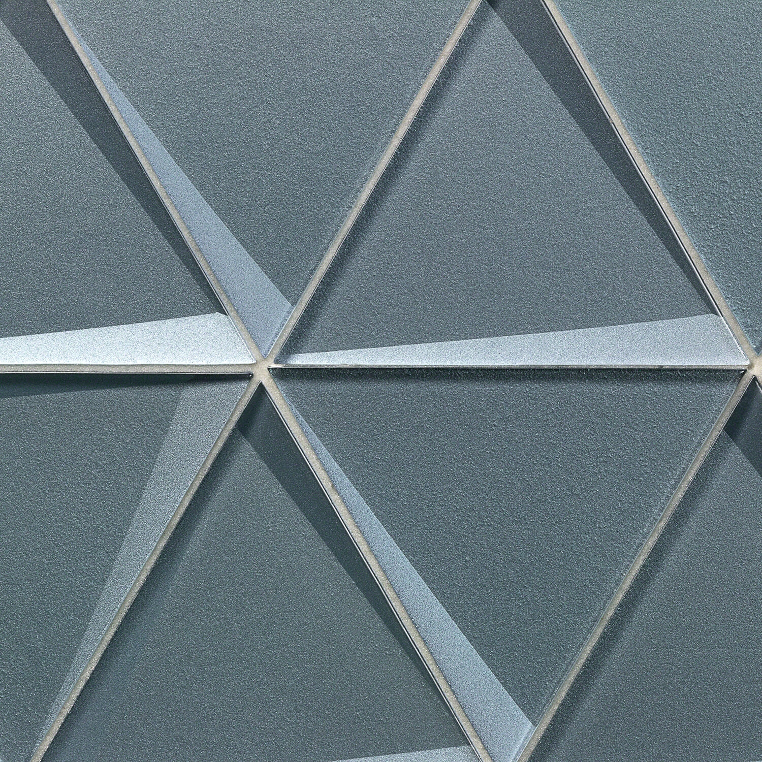 Remington Sage Beveled Triangles Glass Mosaic TIle