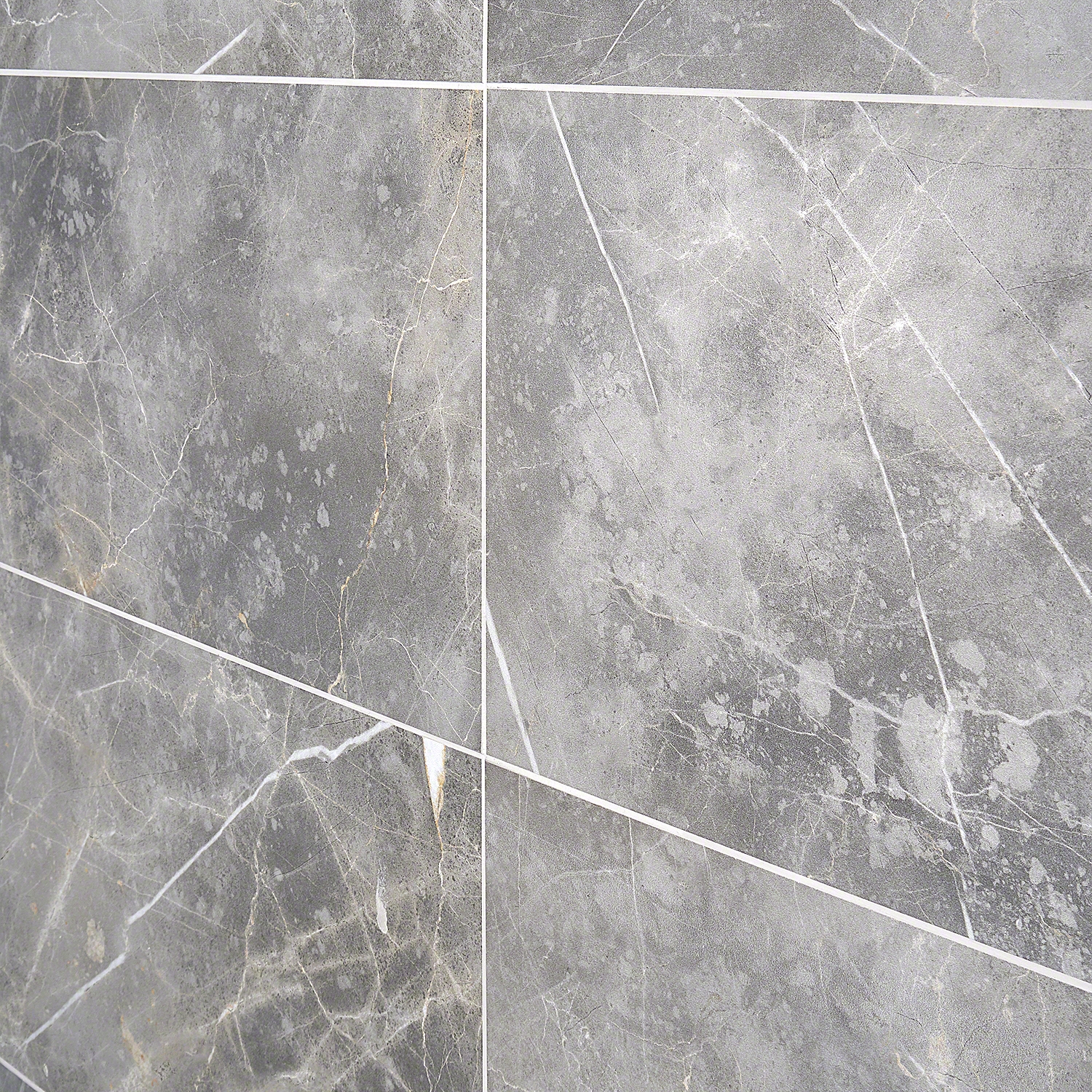 Marble Tech Grigio Imperiale 12x24 Polished Marble Look Porcelain Tile