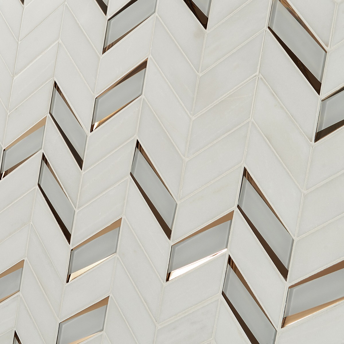 Giazza Golden 2x4 Marble and Mirrored Glass Polished Mosaic Tile