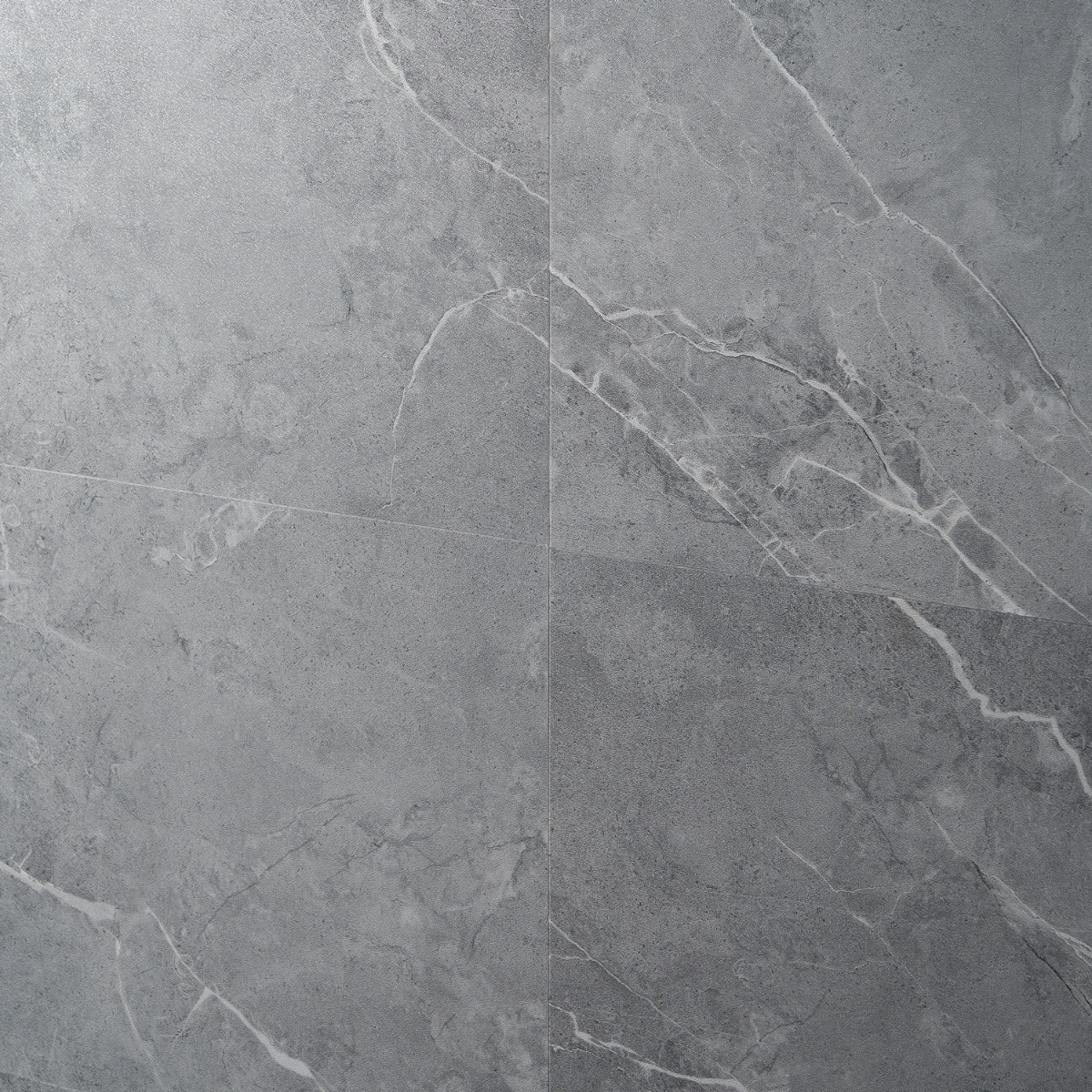 Crosby Chauny Marble Medium Gray 12x24 - 5.0mm/28mil Wear Layer -  Rigid Click Matte Luxury Vinyl