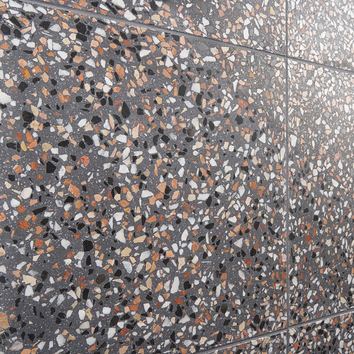 Marmi Terrazzo Paradiso Gray 16x16 Polished Terrazzo Tile