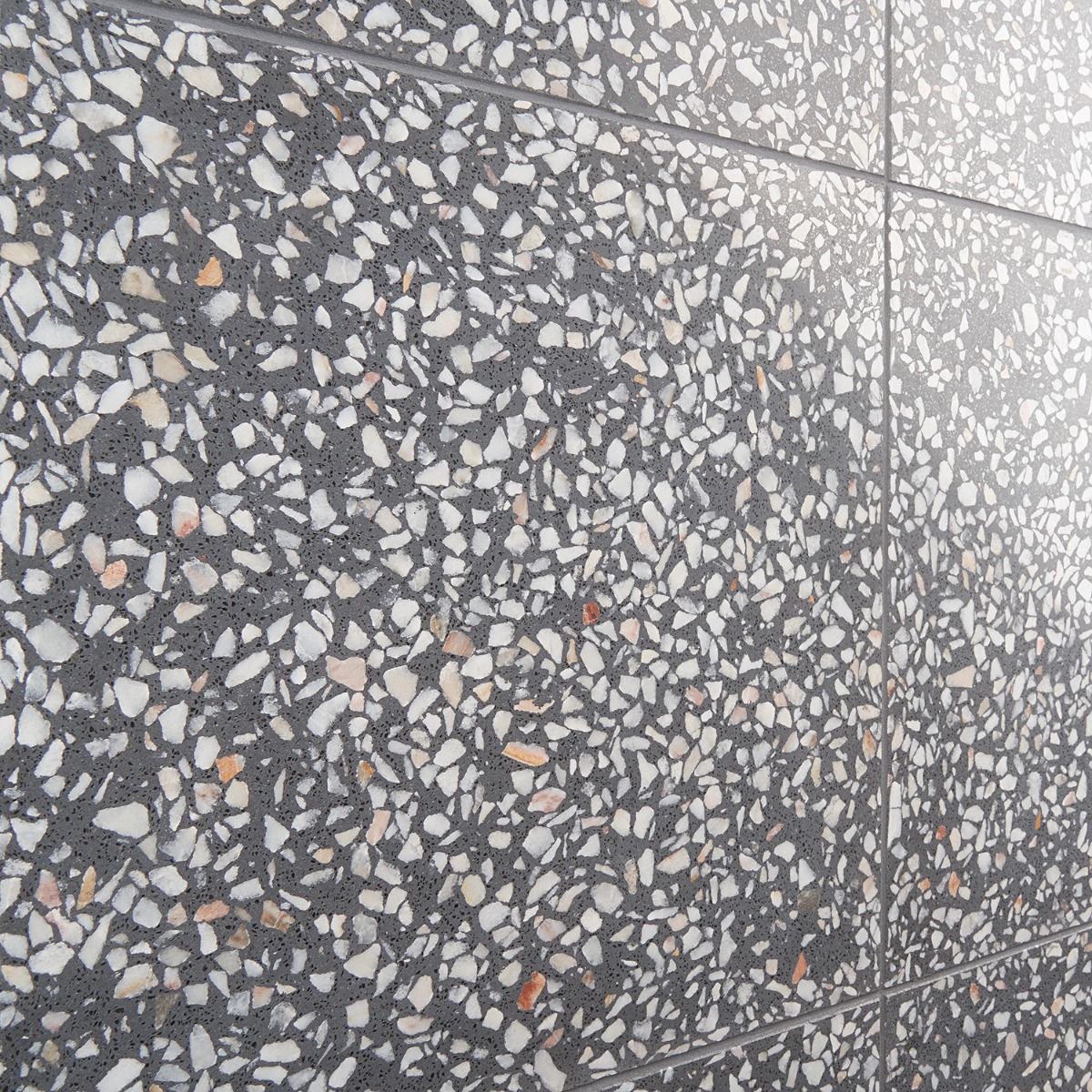 Marmi Terrazzo Porfido Gray 16x16 Polished Terrazzo Tile