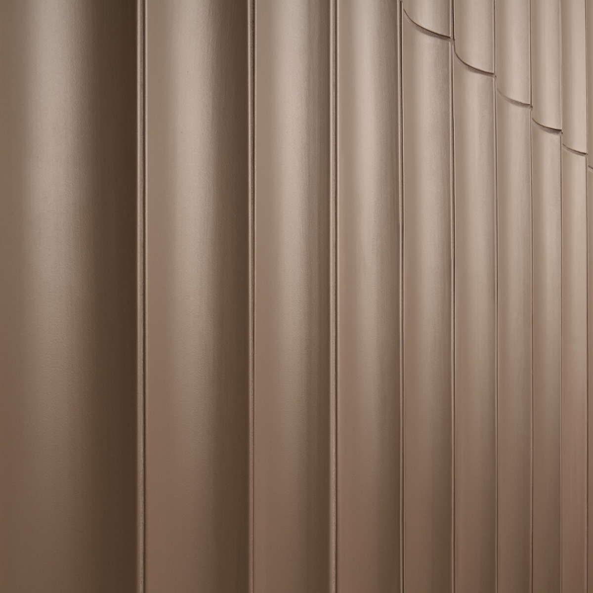 Saera Taupe Fluted Column 4x36 Tile Matte Ceramic