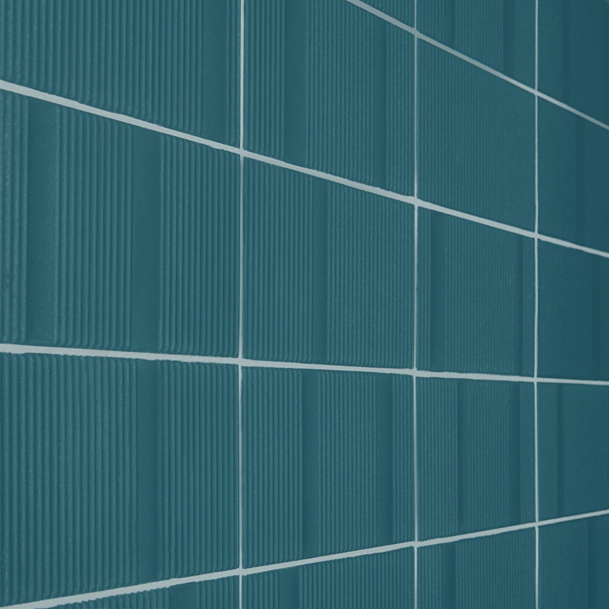 Armada Aqua Teal Green 8x16 Fluted 3D Matte Ceramic Wall Tile