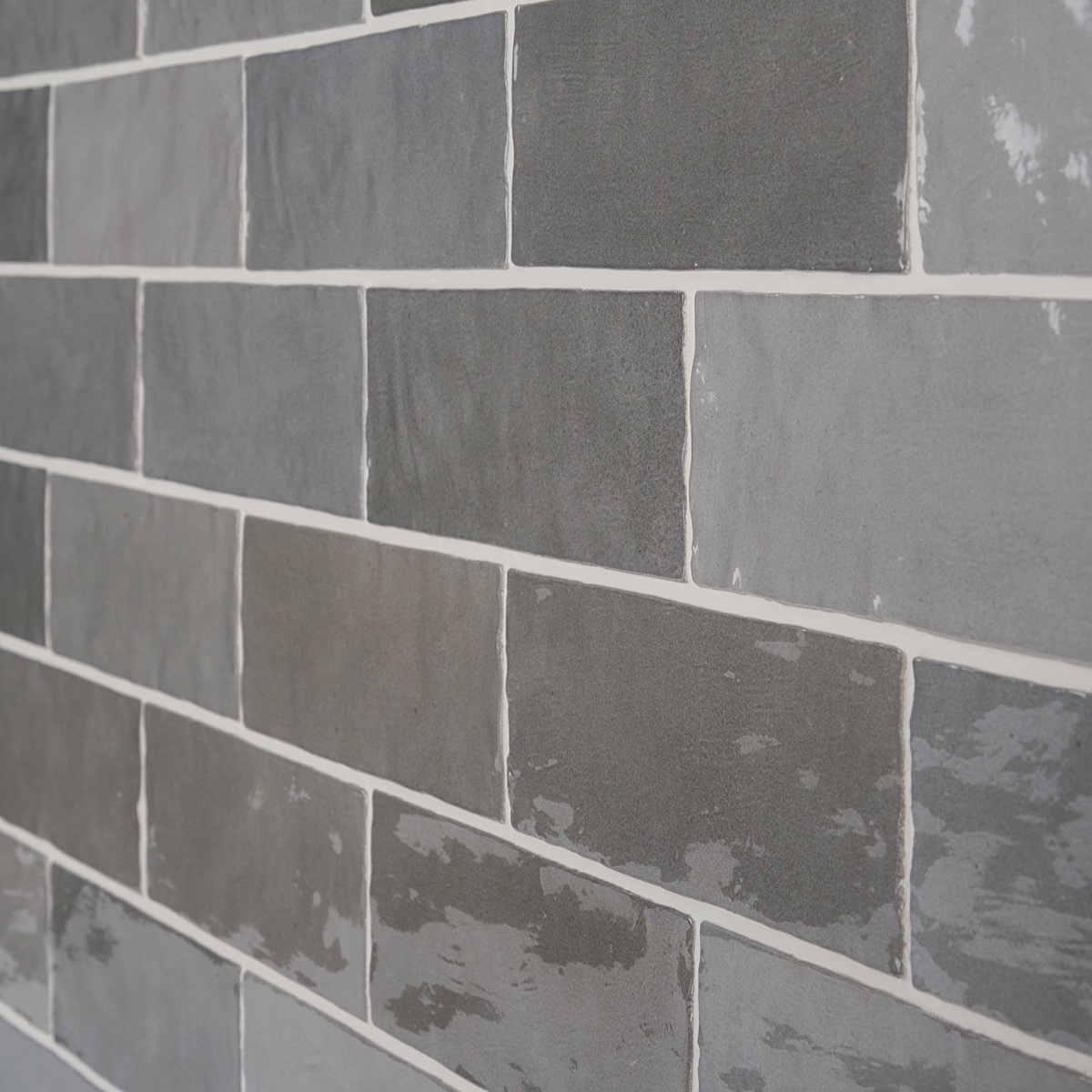 Serena Gray 3x8 Glossy Ceramic Subway Tile