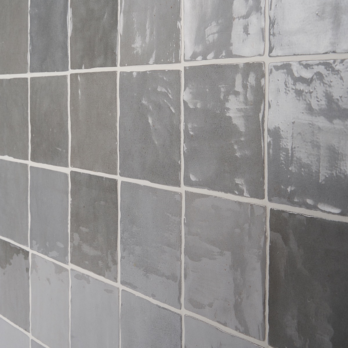 Serena Gray 4x4 Glossy Ceramic Tile