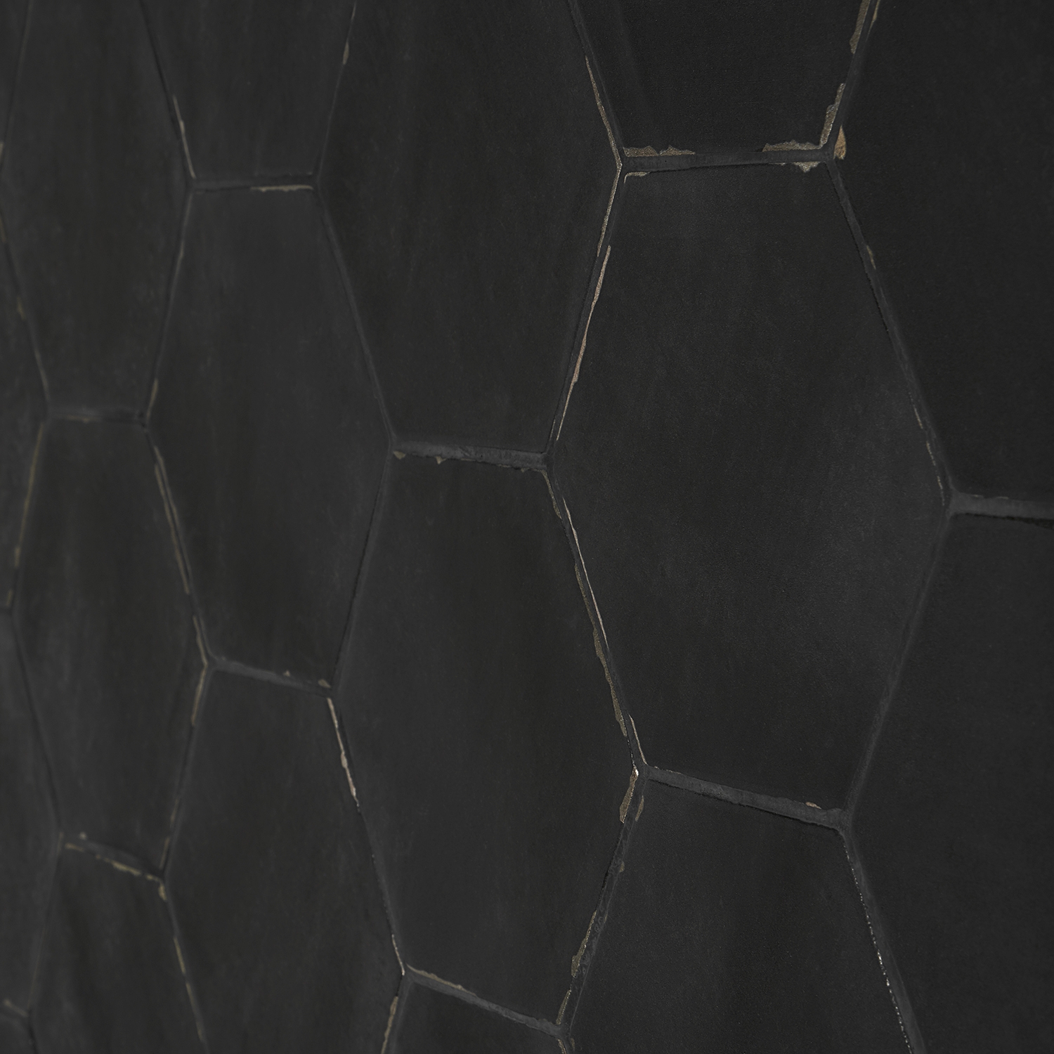 Sasha Hex Sorrentine Nero 6" Matte Porcelain Hexagon Tile