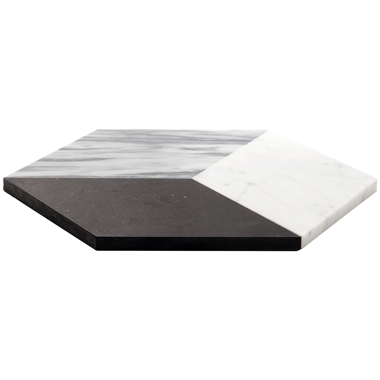 Pari Grigio Gray 8x9 Honed Marble Mosaic Tile