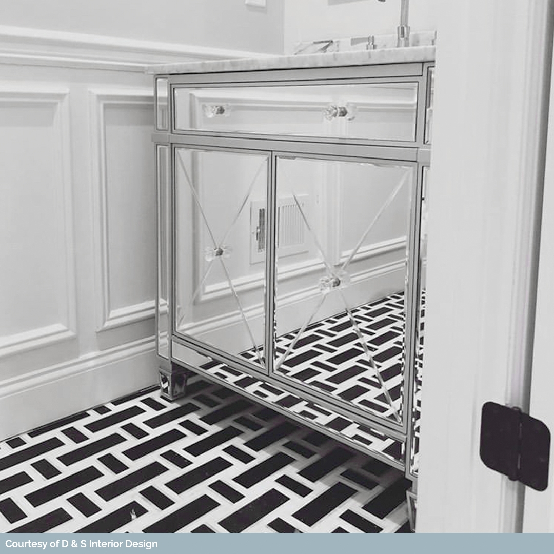 Interlace Nero Marquina- White Carrara & Thassos Polished Marble