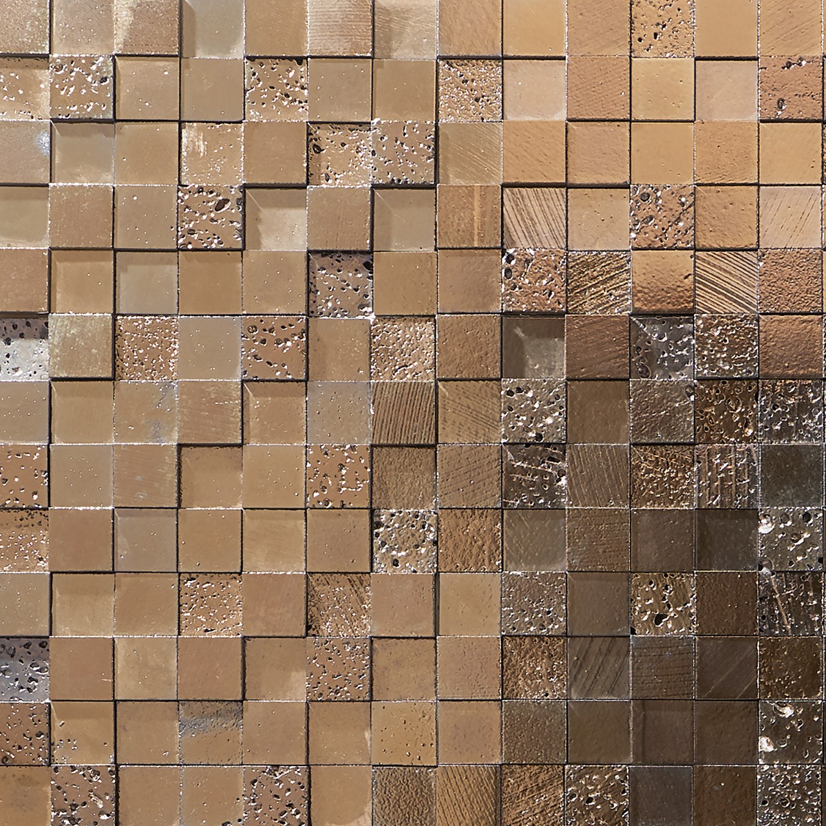 Art Lava Blocks 3D Metallic Bronze 