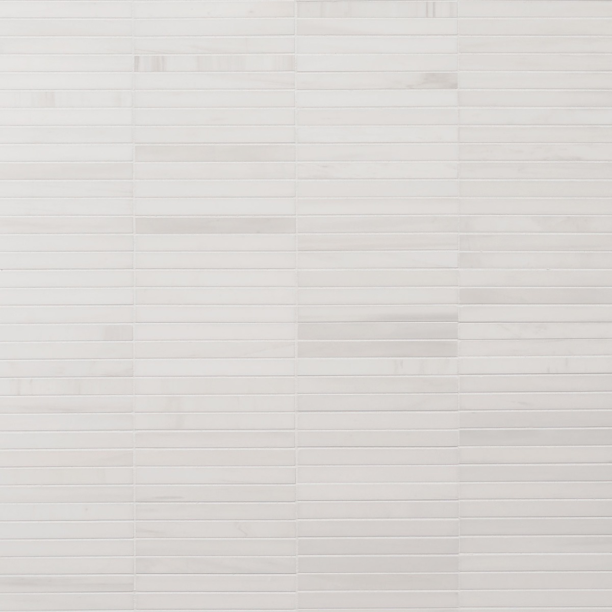 Bianco Dolomite Premium Stacked Mosaic Polished 