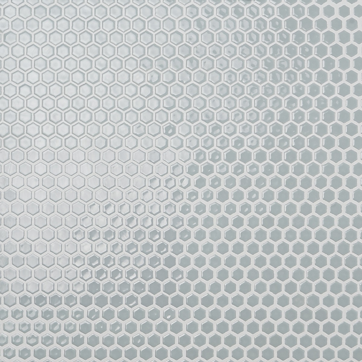 Simple Modern Gray Rimmed 1" Hexagon Polished Porcelain Mosaic 