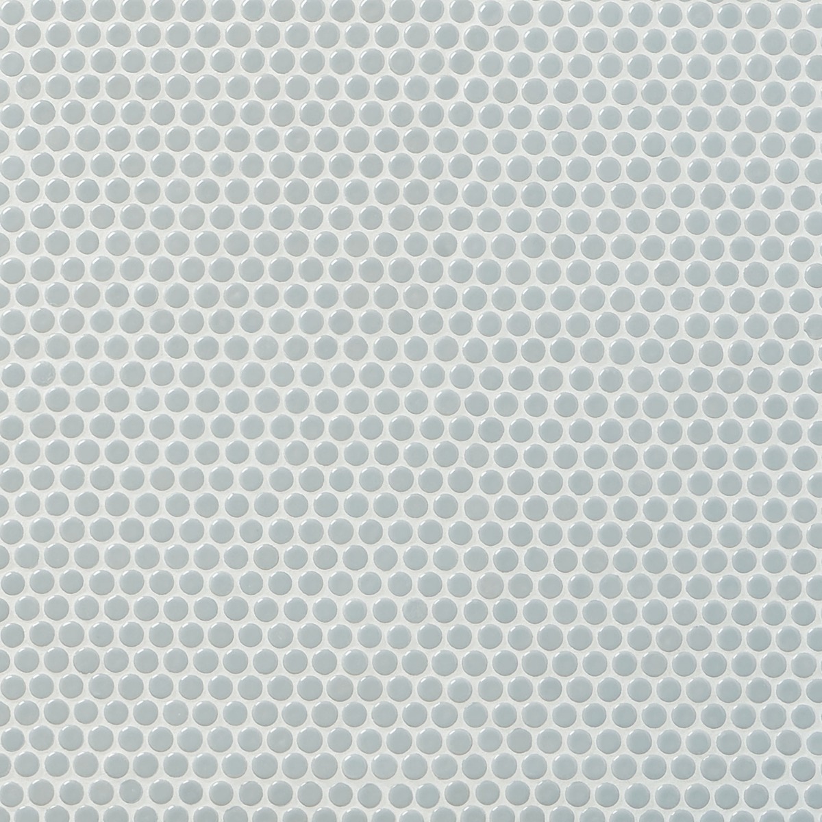Simple Modern Gray Rimmed 1" Penny Round Polished Porcelain Mosaic 