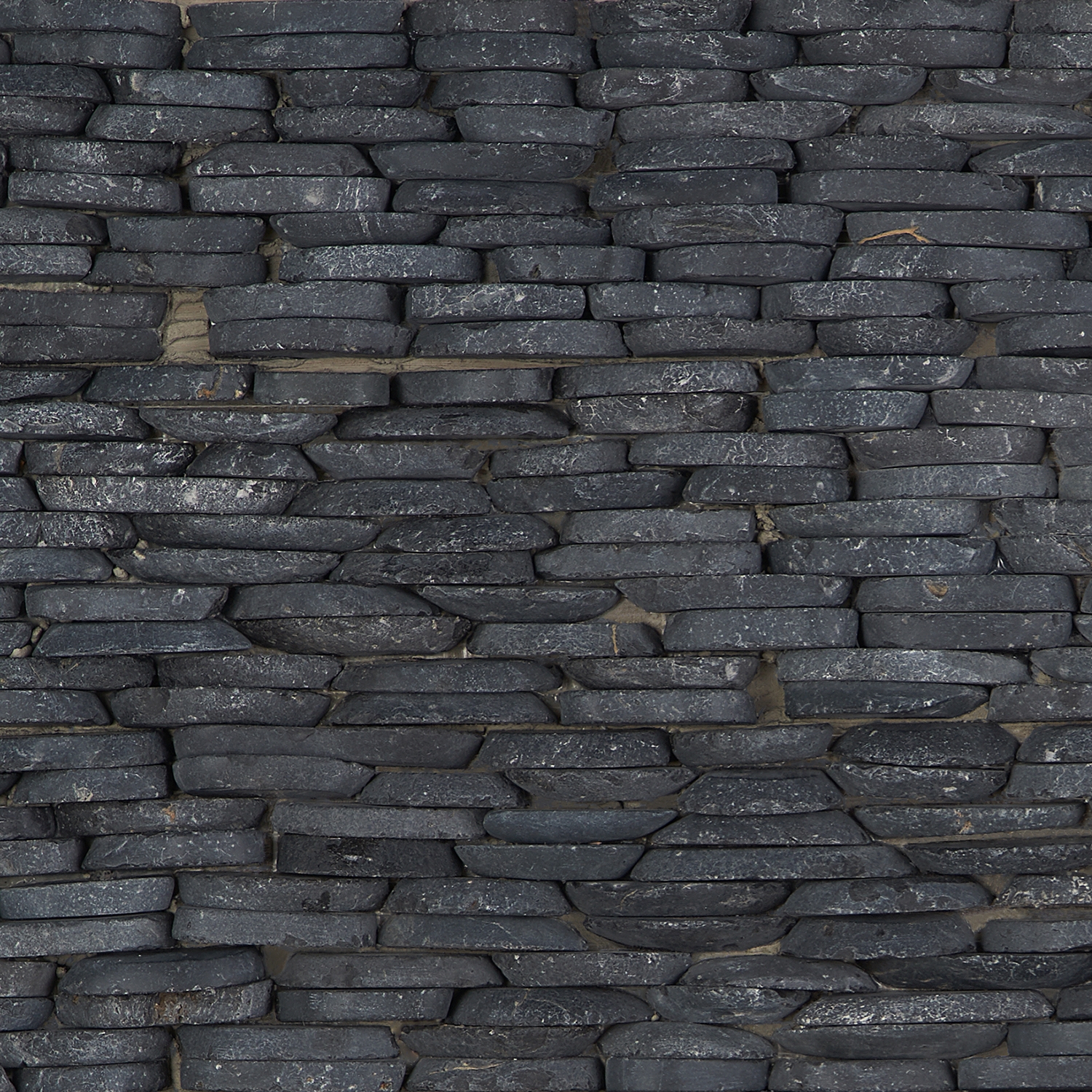 Pebblestone Alor Black Stacked Sliced Natural Stone 