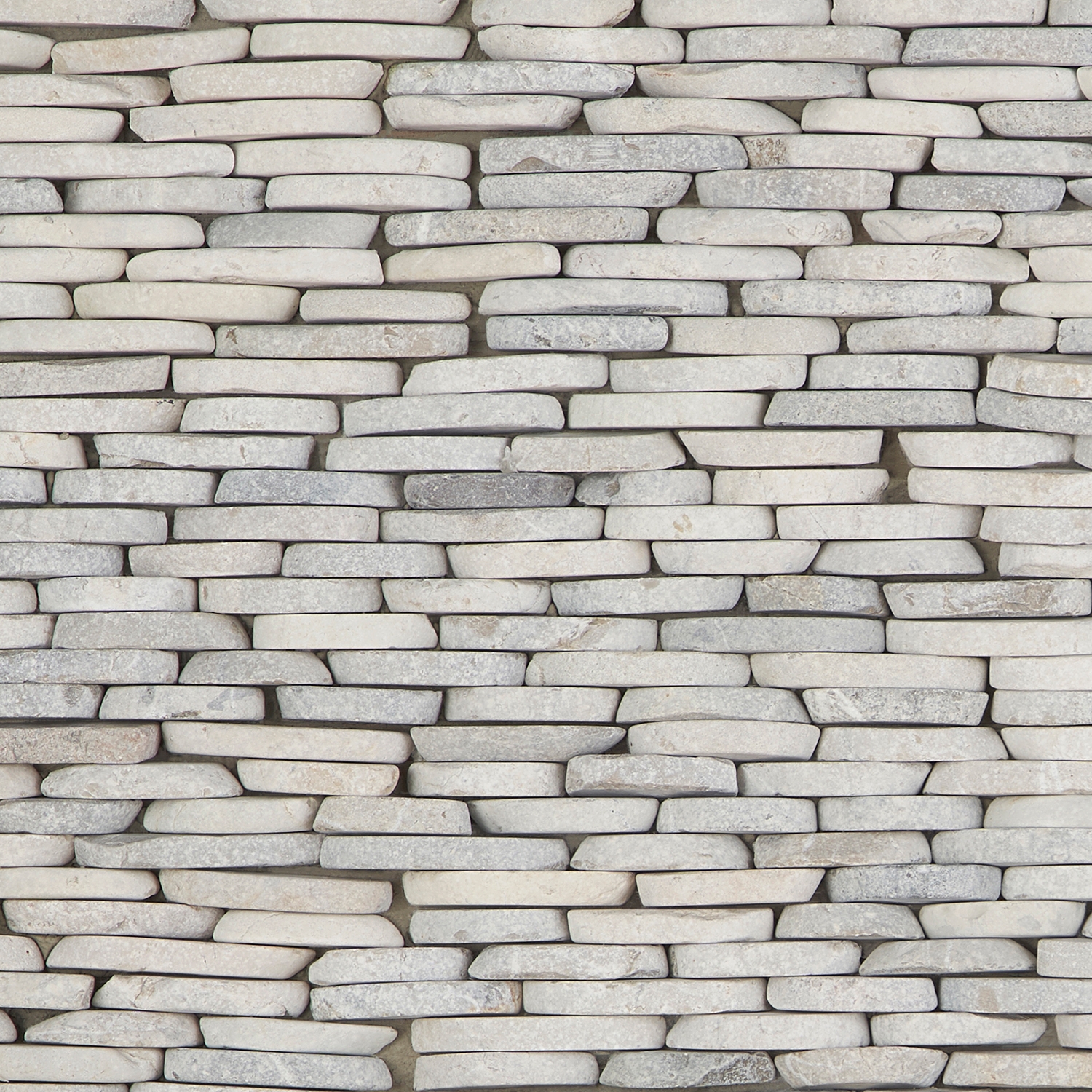Pebblestone Prambanan Grey Stacked Sliced Natural Stone (.30 sq.ft.) 