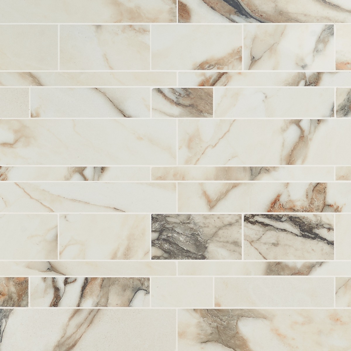 Lithe Calacatta Rustico Railroad Polished  Porcelain
