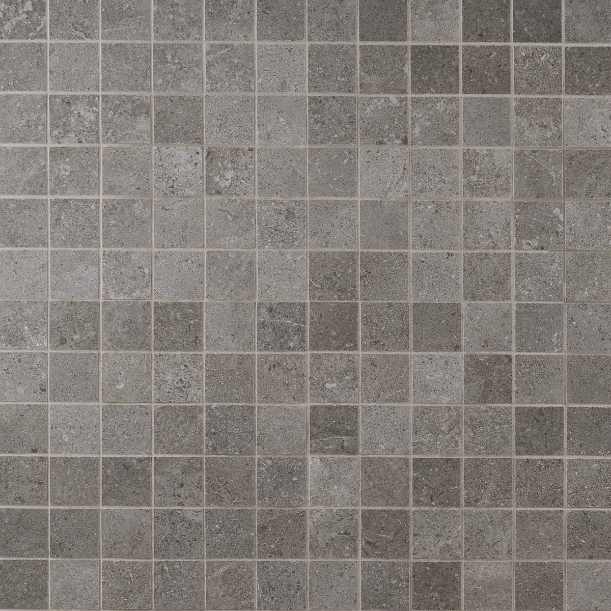 Ages Fossil Dark Gray 2x2 Limestone Look Matte Porcelain Mosaic Tile