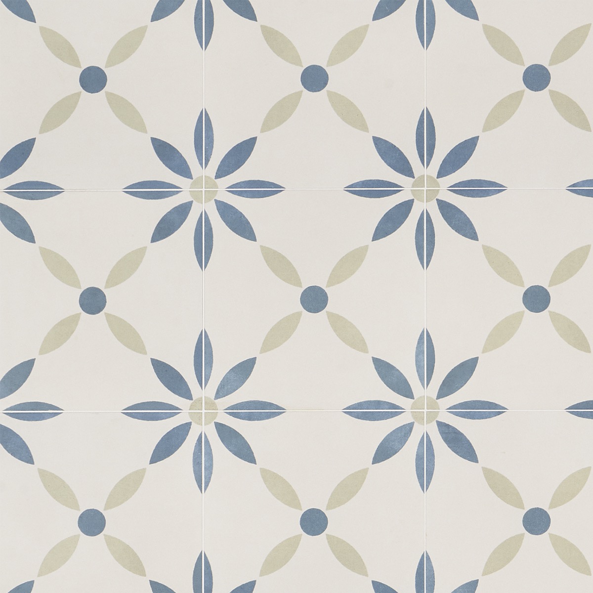 Dhar White Flower 9x9 