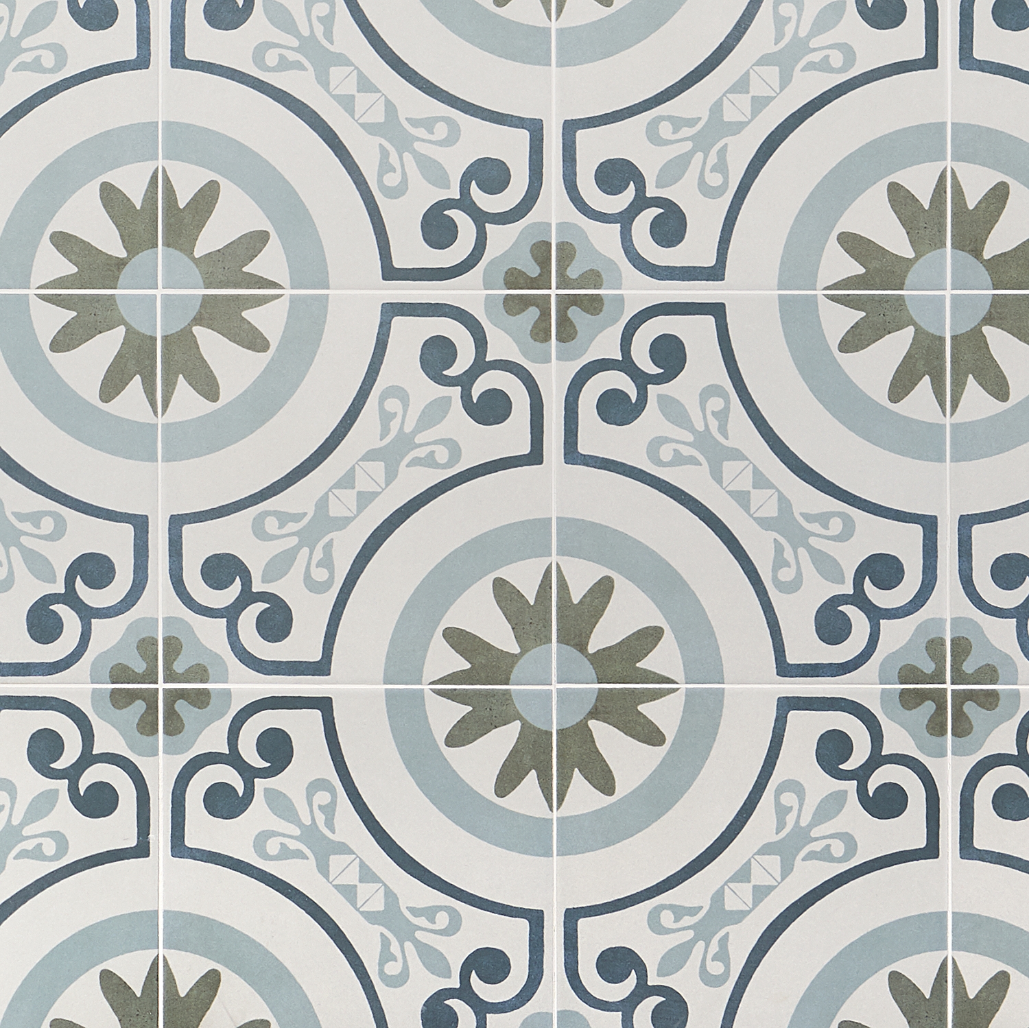 Dhar White Garden 9x9 