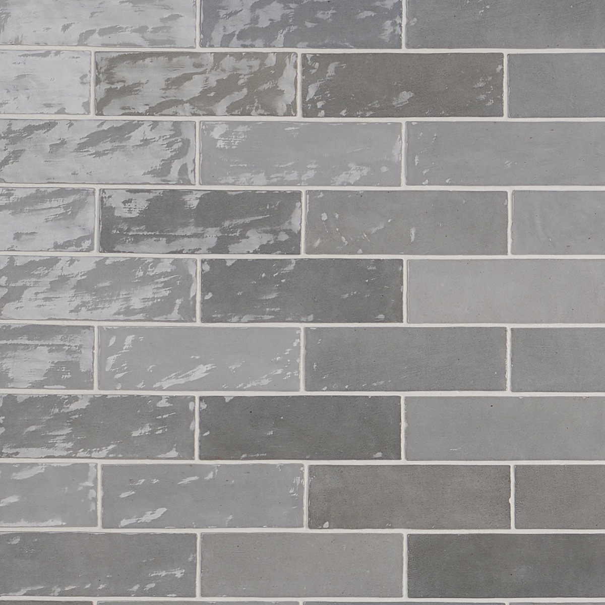 Serena Gray 3x8 Glossy Ceramic Subway Tile