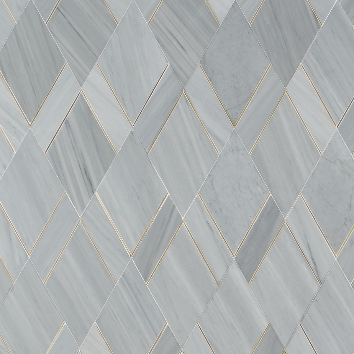 Xena Gray - Burlington Grey & Brass Polished Marble + Brass