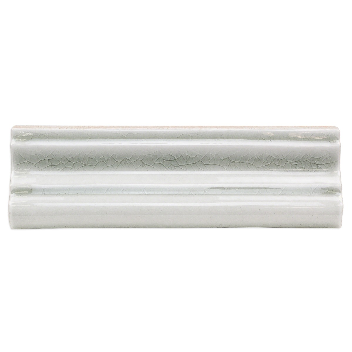 Baroque Glass Crackled Chair Rail Grigio 