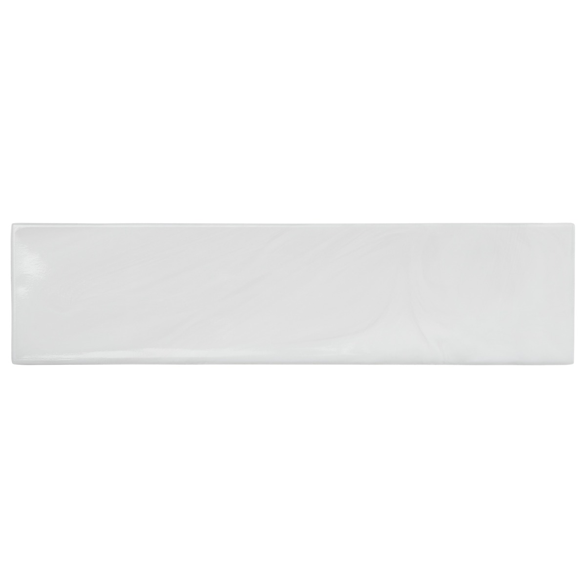 Cielo Cloud White 3x12 Polished Subway Glass Tile