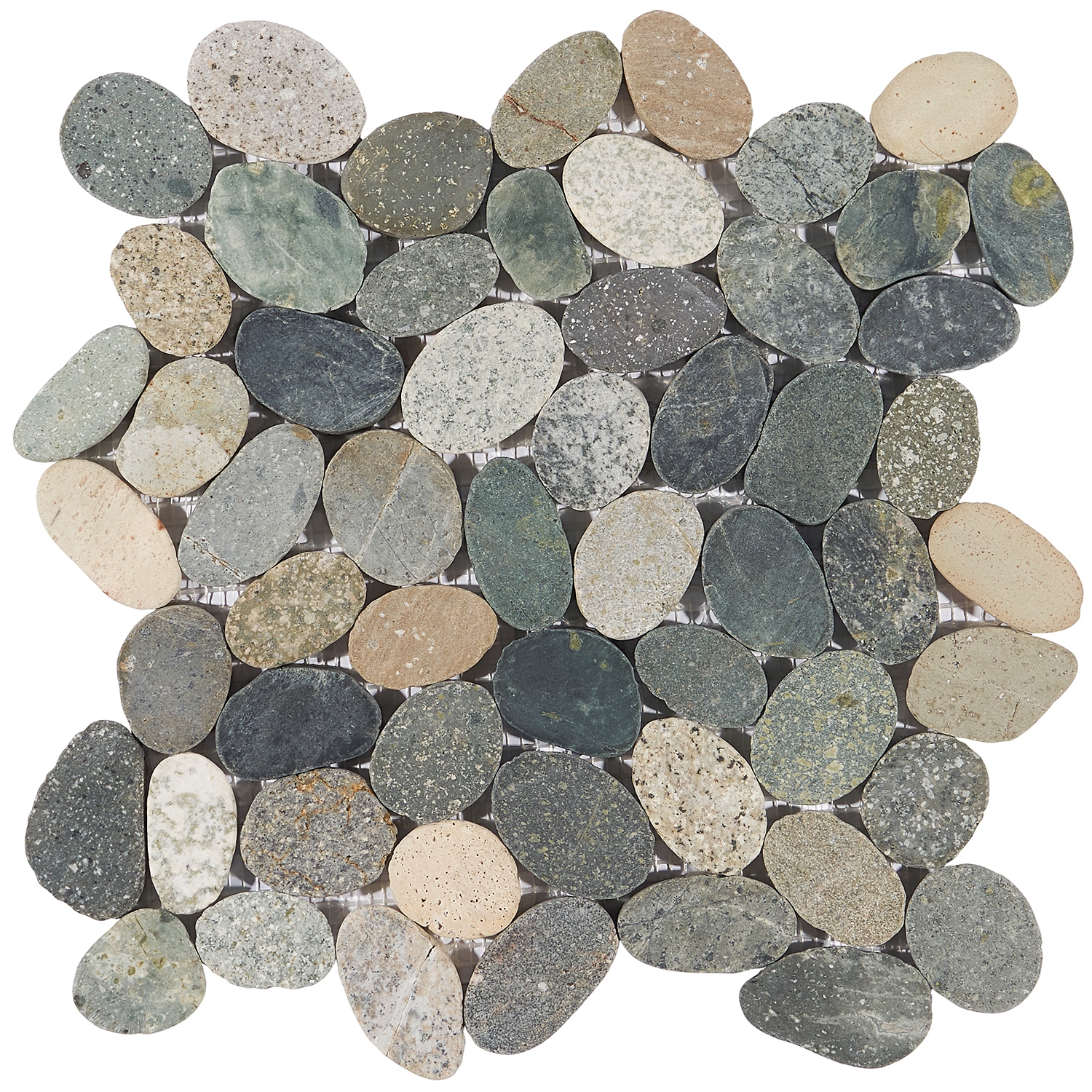 Nature Sumatra Round Pebble Mosaic