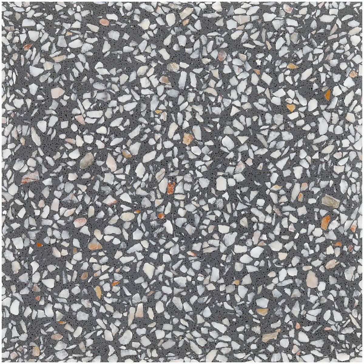 Marmi Terrazzo Porfido Gray 16x16 Polished Terrazzo Tile