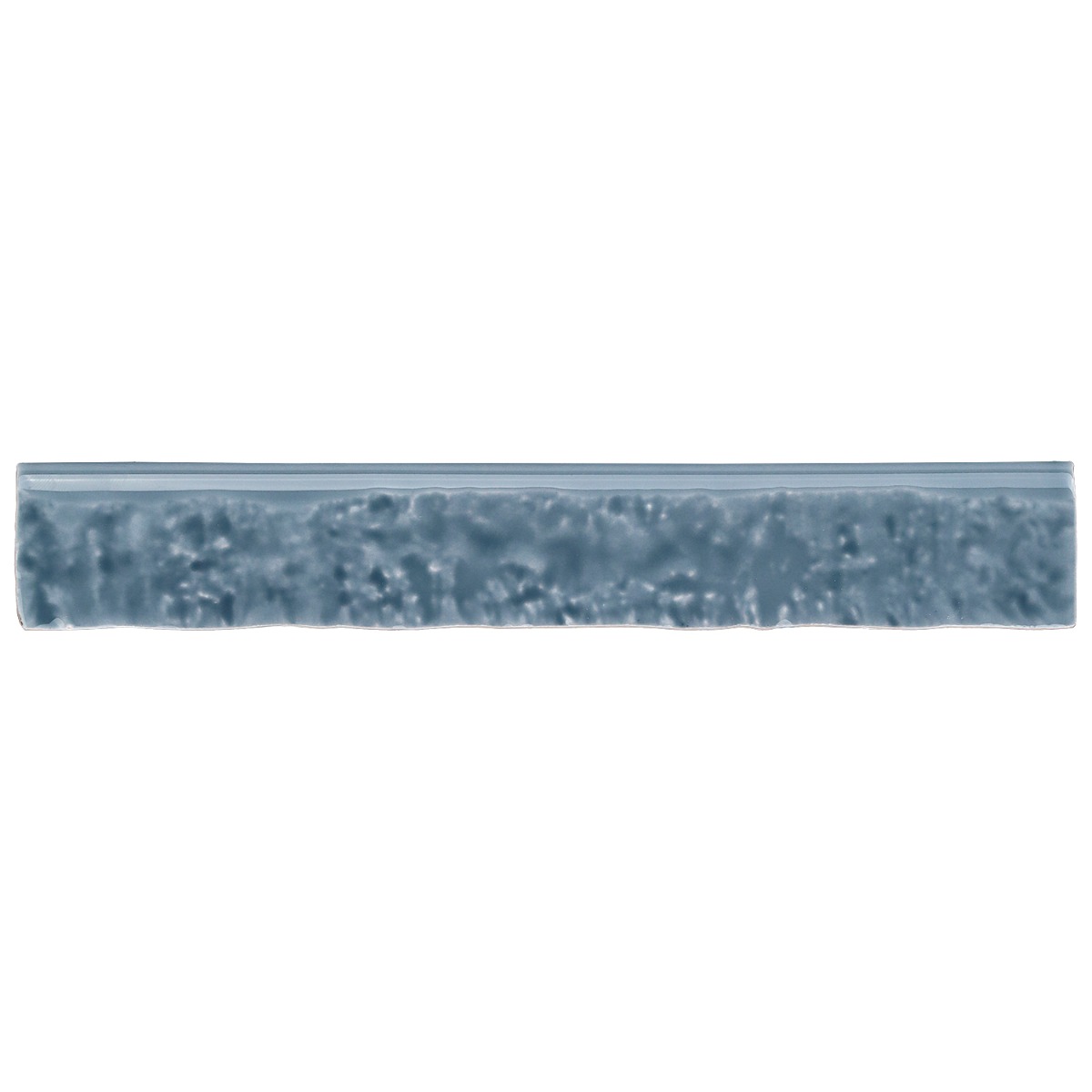 Artist River Blue 1.5x9 Glossy Ceramic Bullnose 