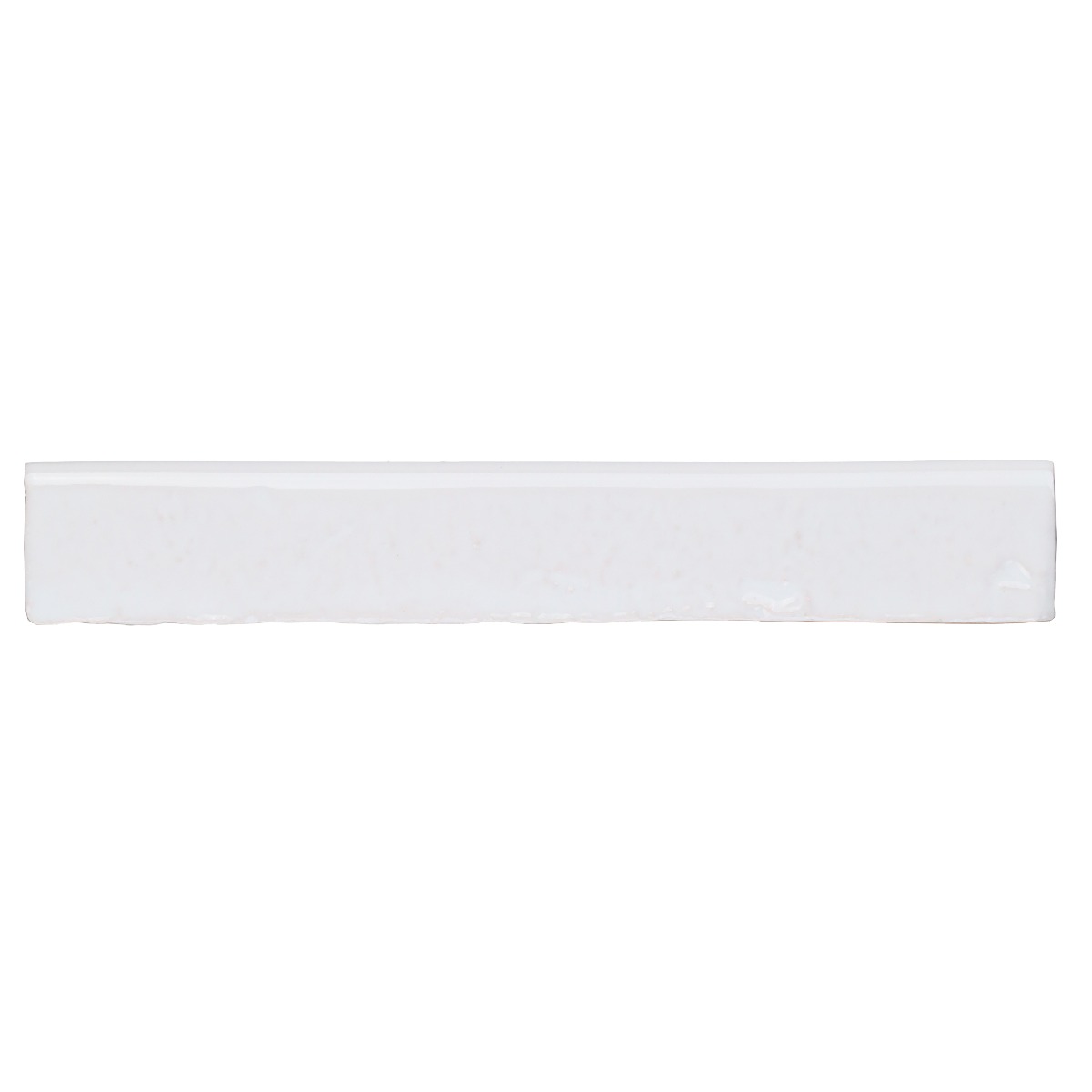 Artist Snow White 1.5x9 Glossy Ceramic Bullnose 