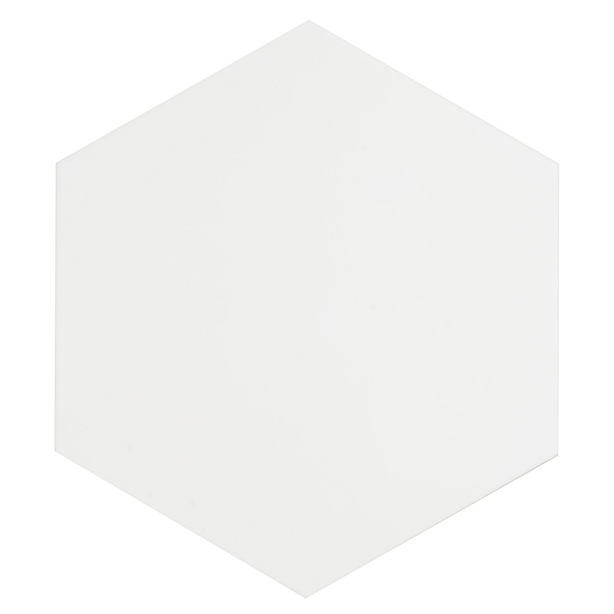 Classic Hex White 10" Hex Matte Porcelain