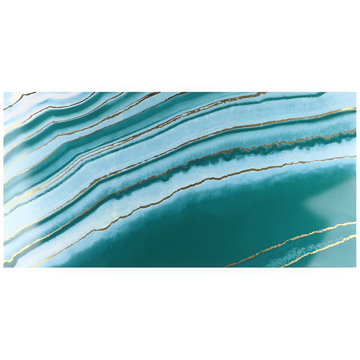 Deco Agate Ocean Green 24x48 Artisan Decor Polished Porcelain Tile