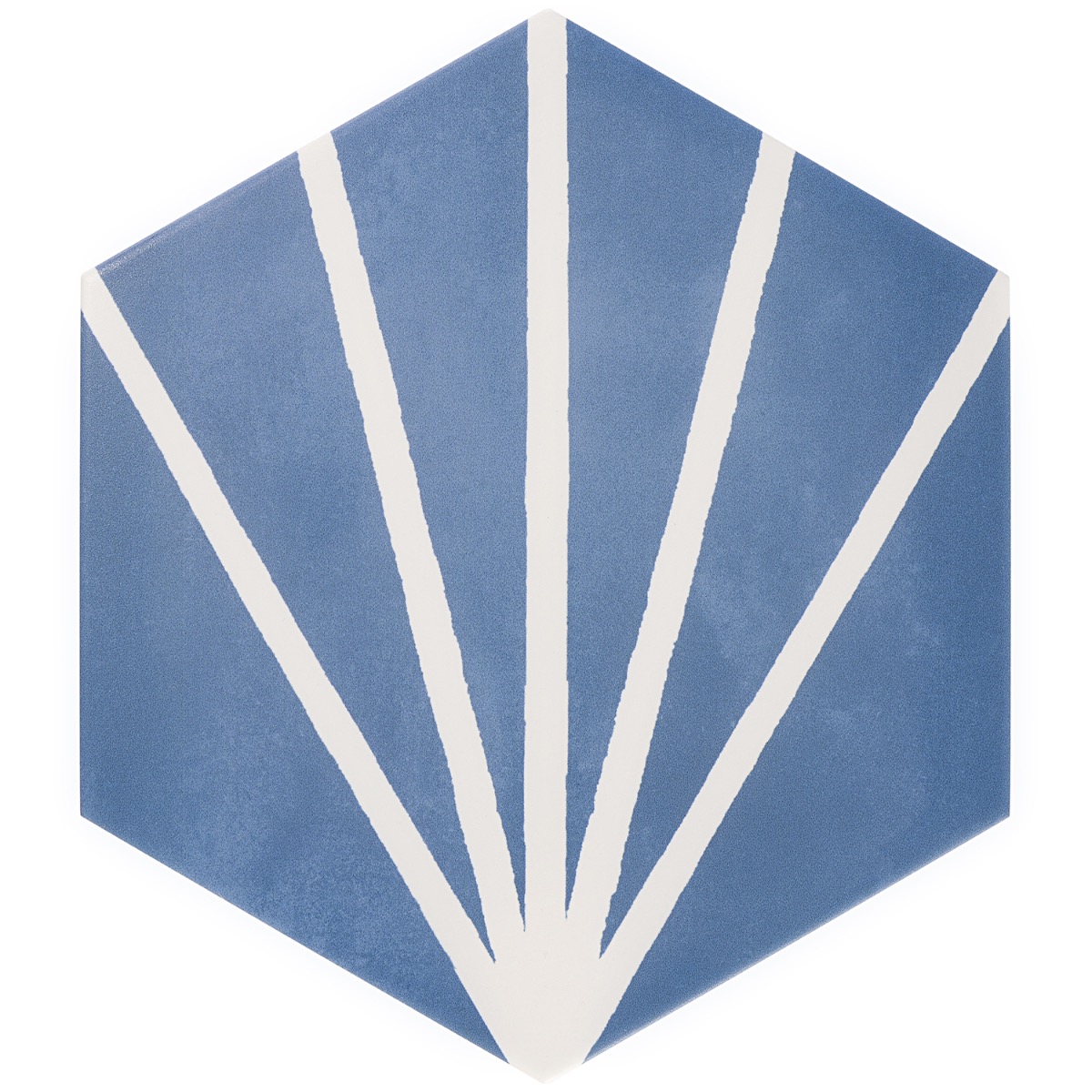 Close Out - Aries Azul with Blanco Line 8" Hex