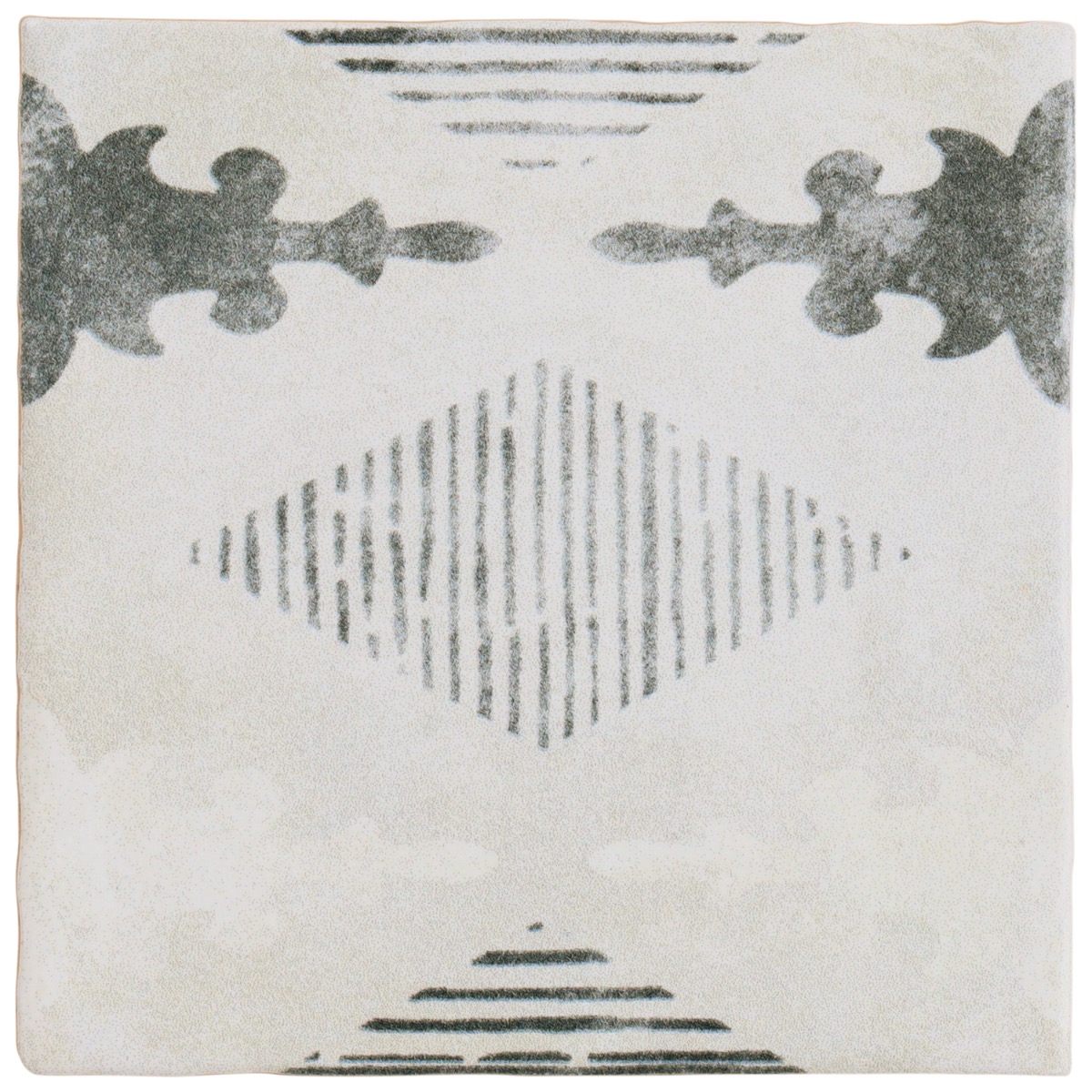 Paula Purroy Como Aztec Blue Gray 5x5 Matte Ceramic Tile