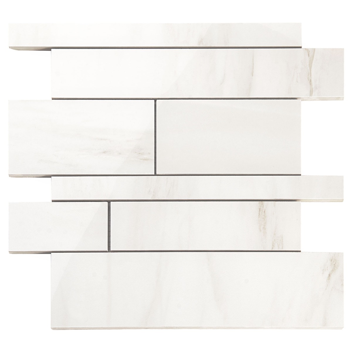 Lithe Dolomite Snow Railroad Polished  Porcelain