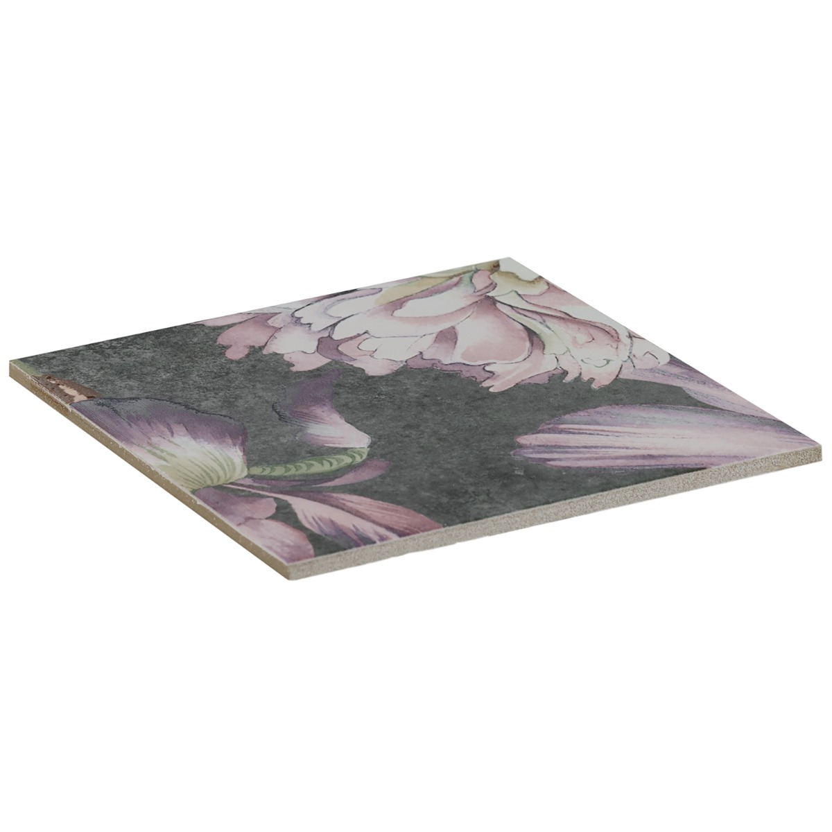 Angela Harris Florista Garden Pink Mural 8x8 Matte Porcelain