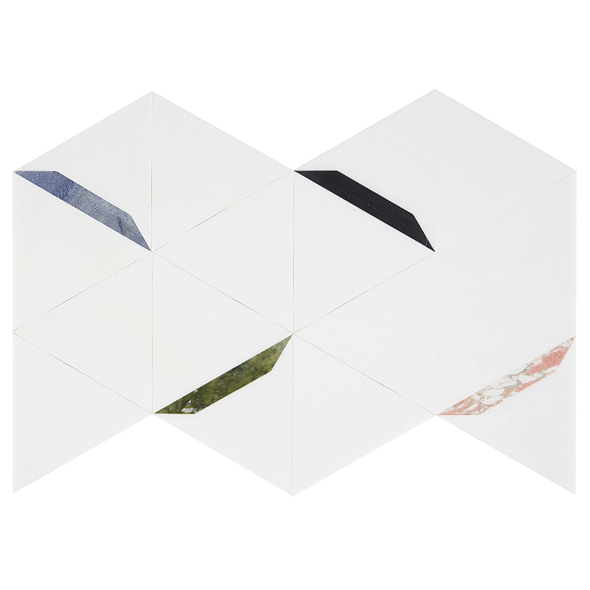 Wunder Thassos Gem - Thassos with Multicolor Lines Polished Marble