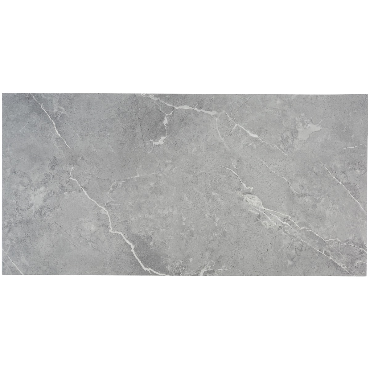 Minetta Chauny Marble Medium Gray 18x36 - 2.5mm/28mil Wear Layer - Glue Down Matte Luxury Vinyl