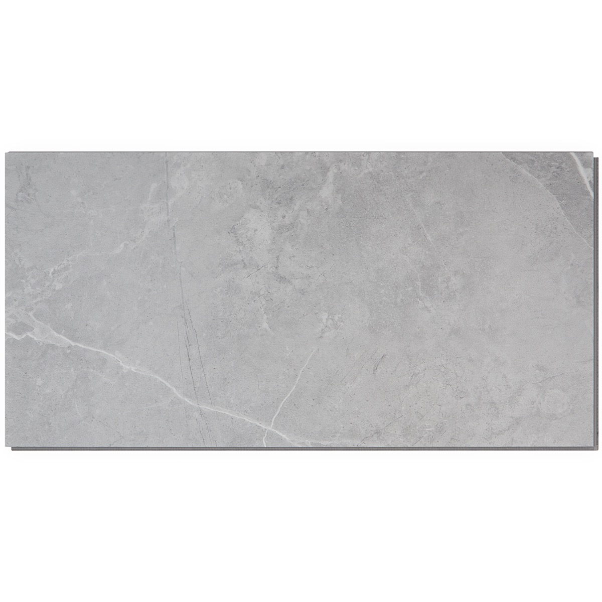 Crosby Chauny Marble Medium Gray 12x24 - 5.0mm/28mil Wear Layer -  Rigid Click Matte Luxury Vinyl