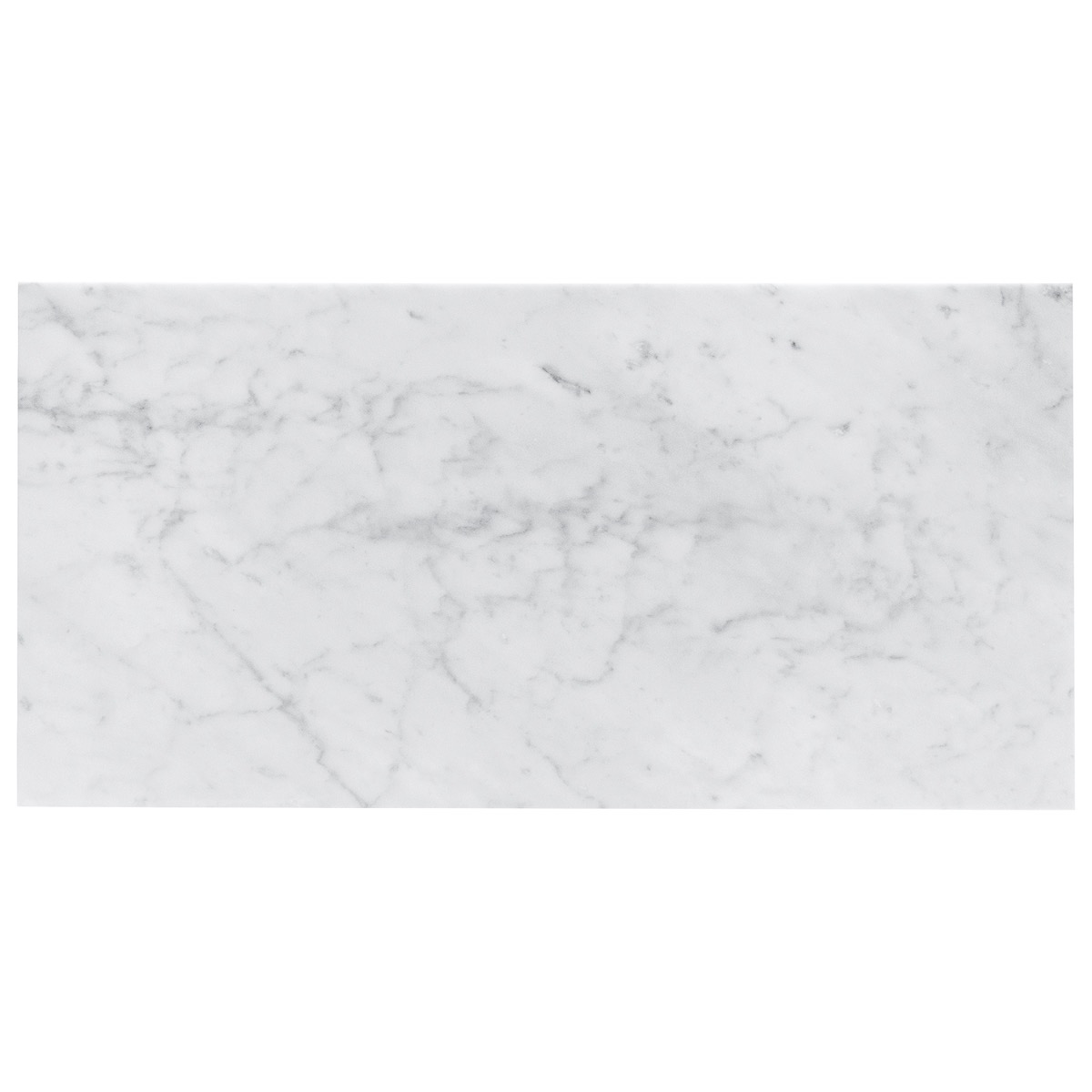 White Carrara "C" 12x24 Polished Marble